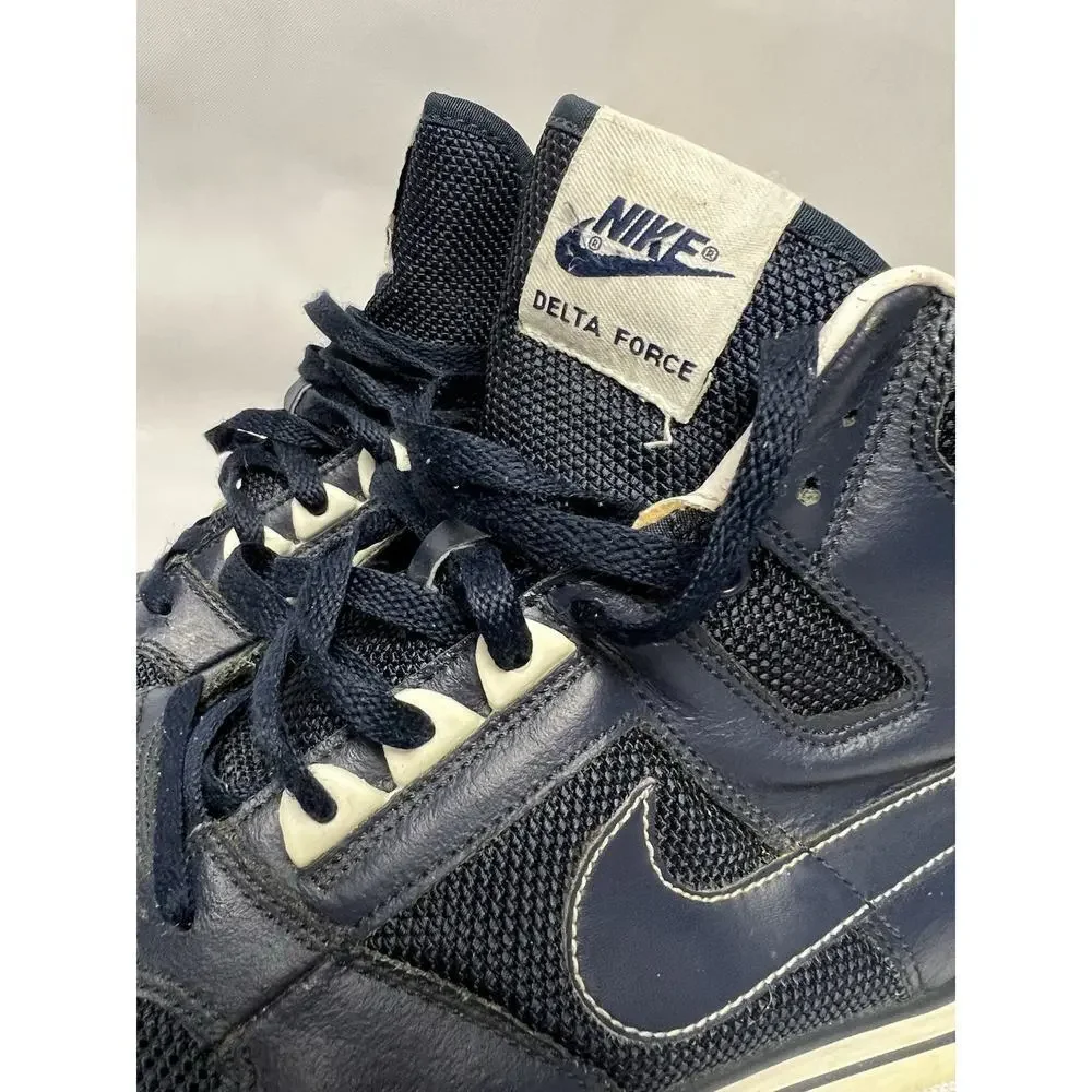 Nike Delta Force AC High Shoes Blue Basketball Lace up Sneakers Size 11